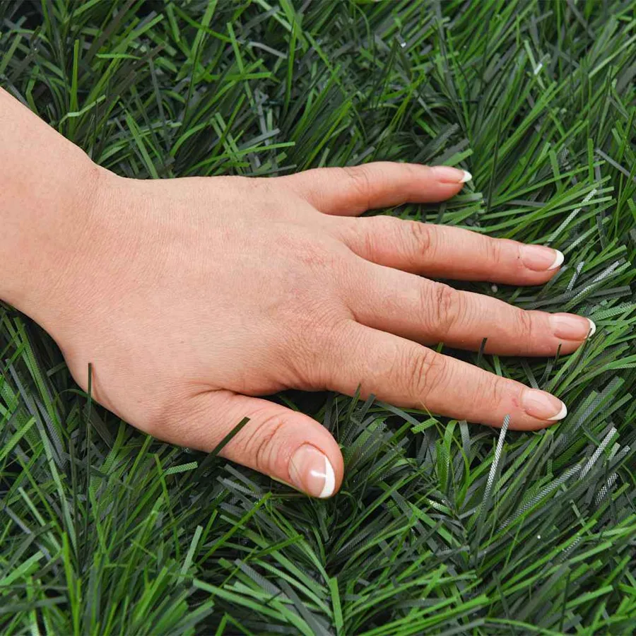 Clôture en gazon artificiel vert 1x5 m - 6