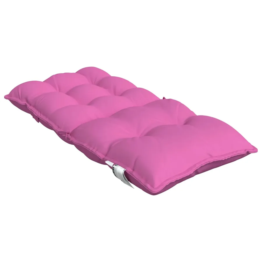 Coussins de chaise à dossier bas lot de 6 rose tissu oxford - 6