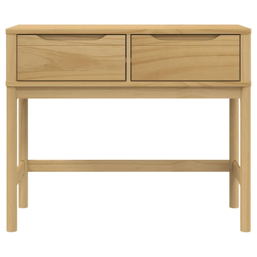 Table console FLORO marron cire 89,5x36,5x73 cm pin massif - 5
