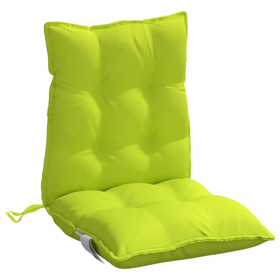 Coussins de chaise à dossier bas lot de 6 vert vif - 5