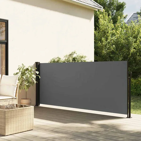 Store latéral rétractable Anthracite 140 x 600 cm