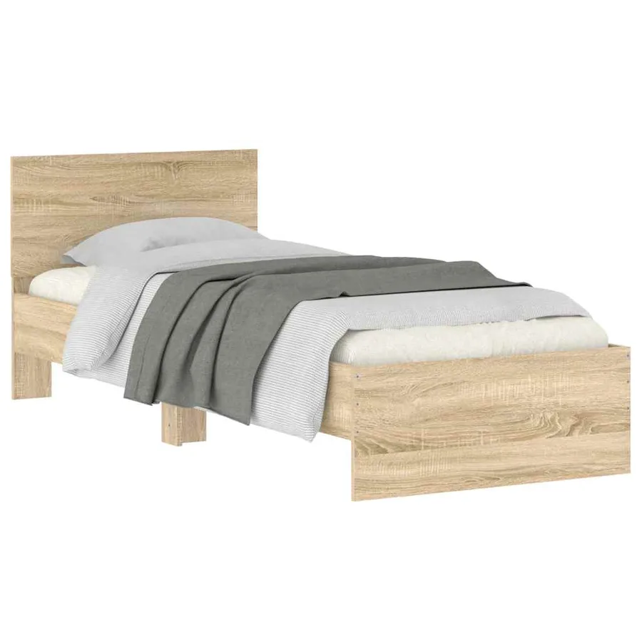 Cadre de lit sans matelas avec tête de lit 90x200 cm - 4