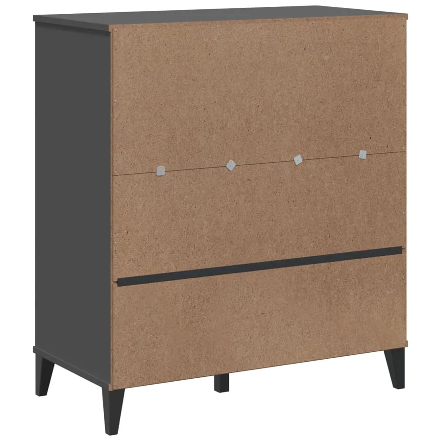 Bibliothèque VIKEN gris anthracite 80x40x90cm bois d'ingénierie - 8