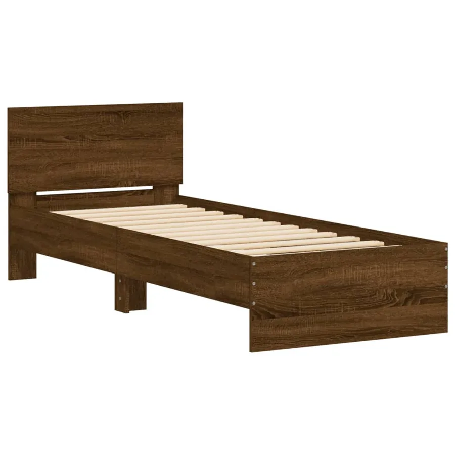 Cadre de lit sans matelas avec tête de lit 90x200 cm - 3
