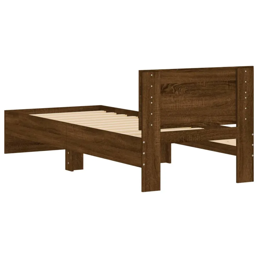 Cadre de lit sans matelas avec tête de lit 90x200 cm - 7