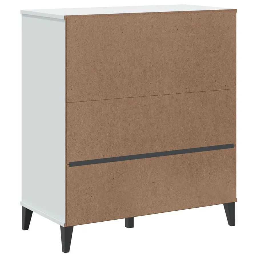 Bibliothèque VIKEN blanc 80x40x90 cm bois d'ingénierie - 8