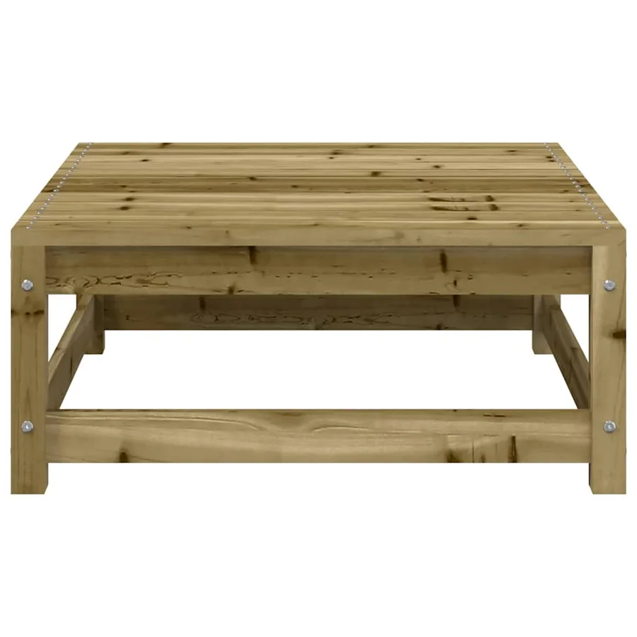 Canapé de jardin sans accoudoirs avec coussins et repose-pieds - 11