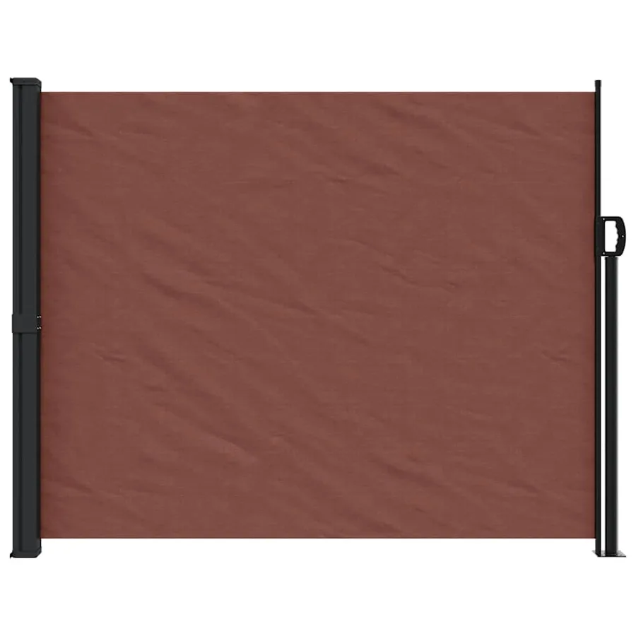 Auvent latéral rétractable marron 160x600 cm - 3