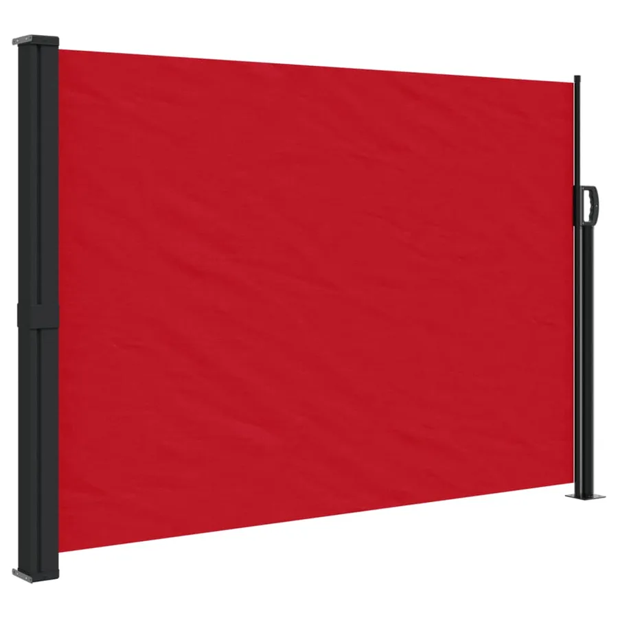 Auvent latéral rétractable rouge 140x600 cm - 2