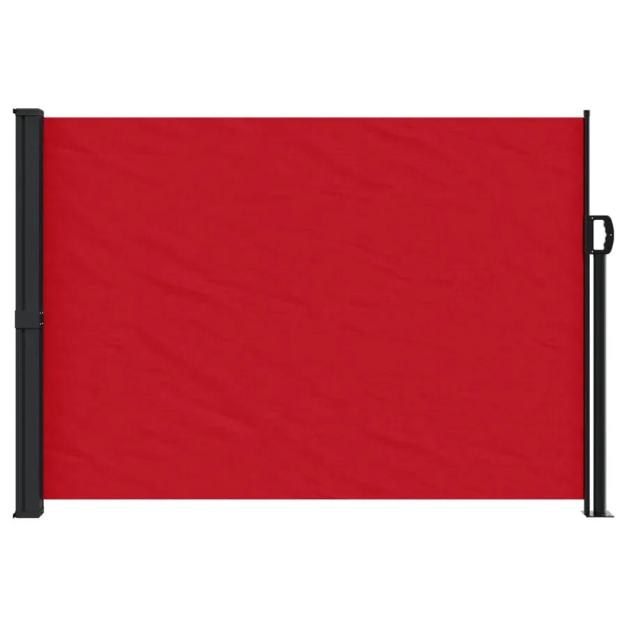 Auvent latéral rétractable rouge 140x600 cm - 3