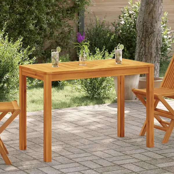 Table à manger de jardin 110x55x75 cm bois massif d'acacia