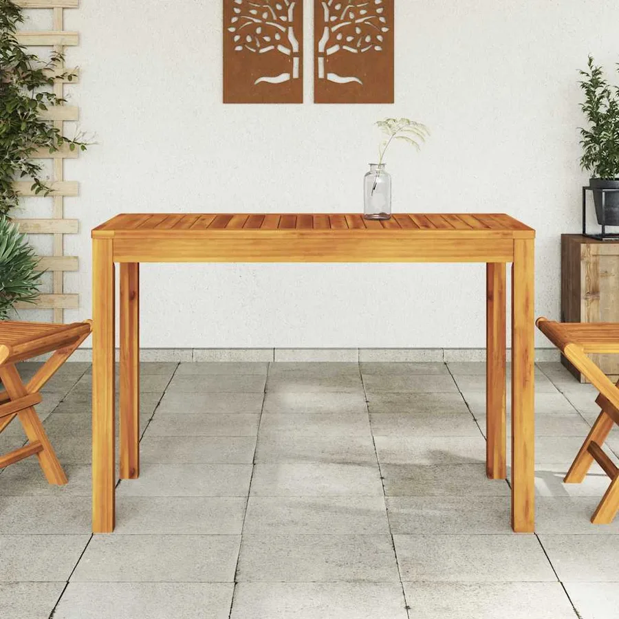 Table à manger de jardin 110x55x75 cm bois massif d'acacia - 3