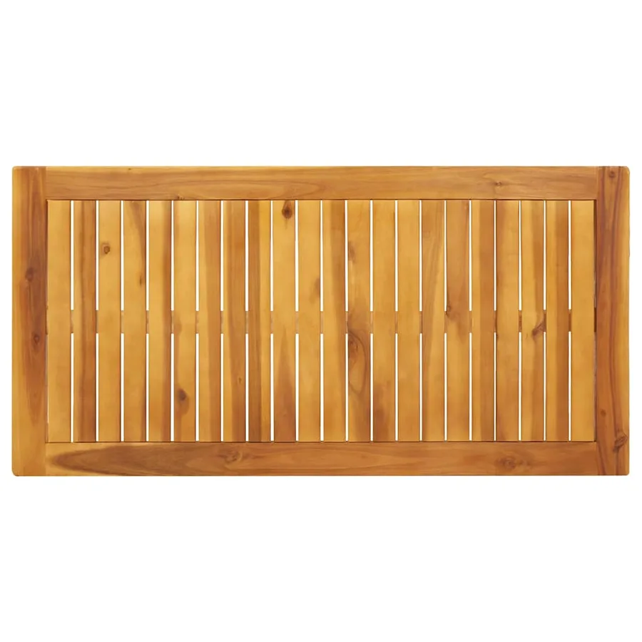 Table à manger de jardin 110x55x75 cm bois massif d'acacia - 7