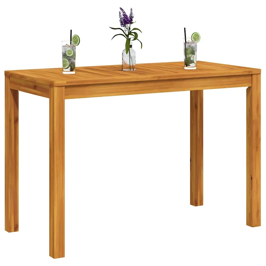 Table à manger de jardin 110x55x75 cm bois massif d'acacia - 8
