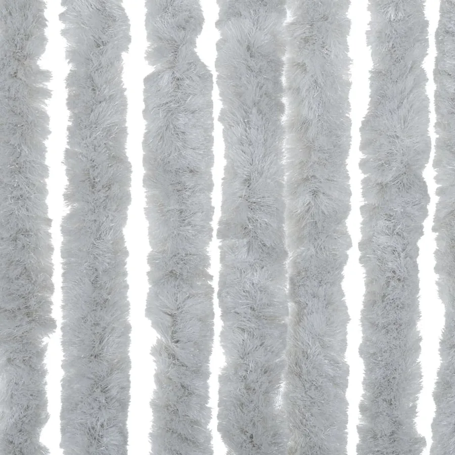 Rideau anti-mouches gris 100x200 cm chenille - 6