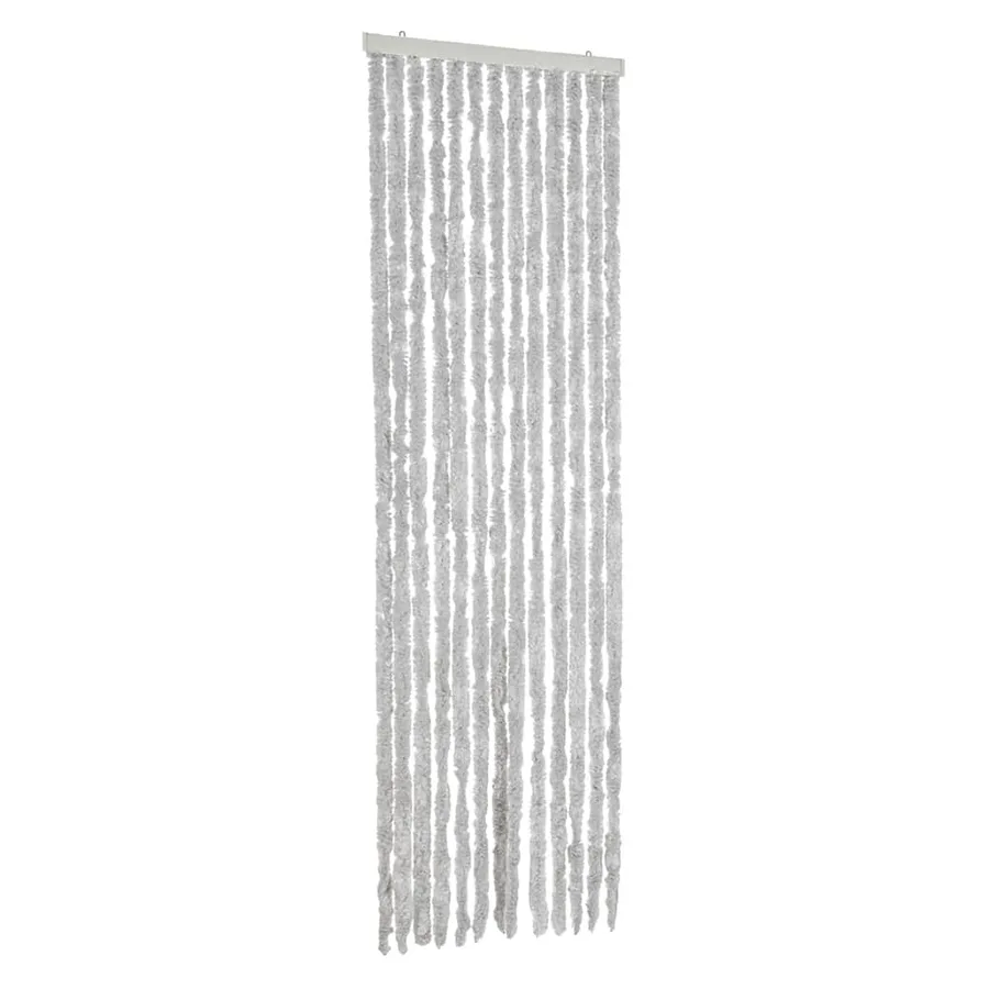 Rideau anti-mouches gris 56x185 cm chenille - 2