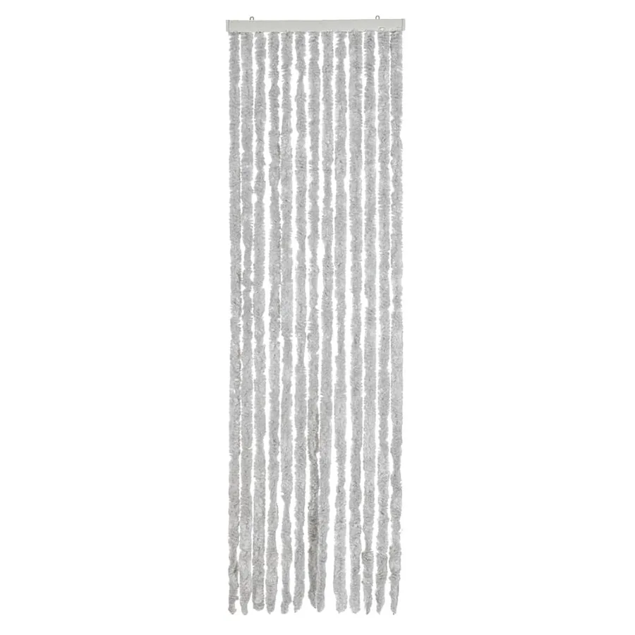 Rideau anti-mouches gris 56x185 cm chenille - 3