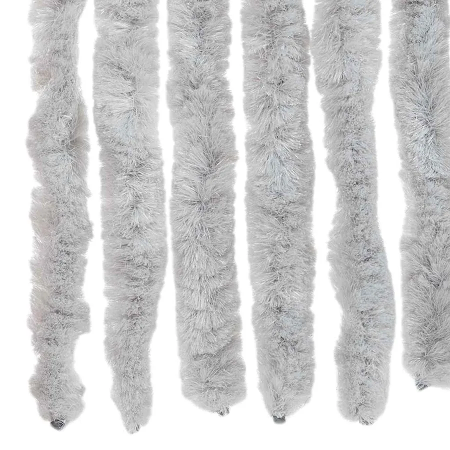Rideau anti-mouches gris 56x185 cm chenille - 5