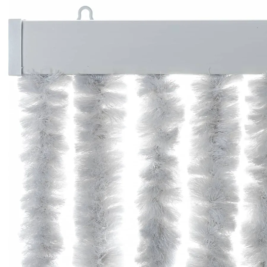 Rideau anti-mouches gris 100x230 cm chenille - 4