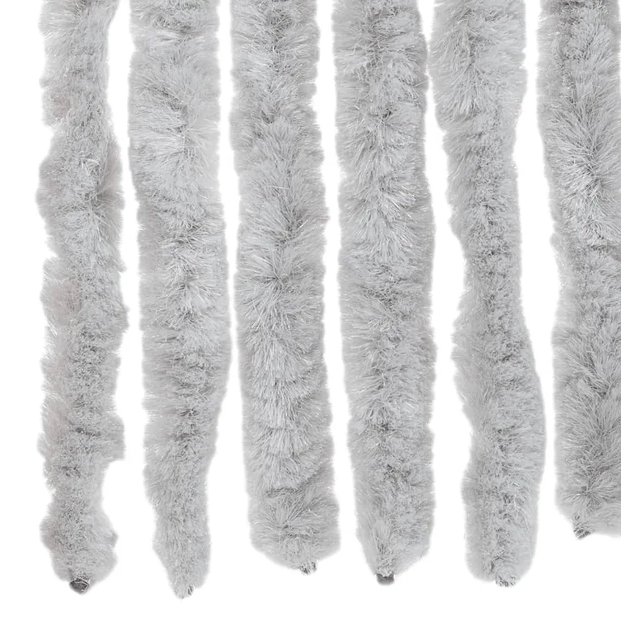 Rideau anti-mouches gris 100x230 cm chenille - 5