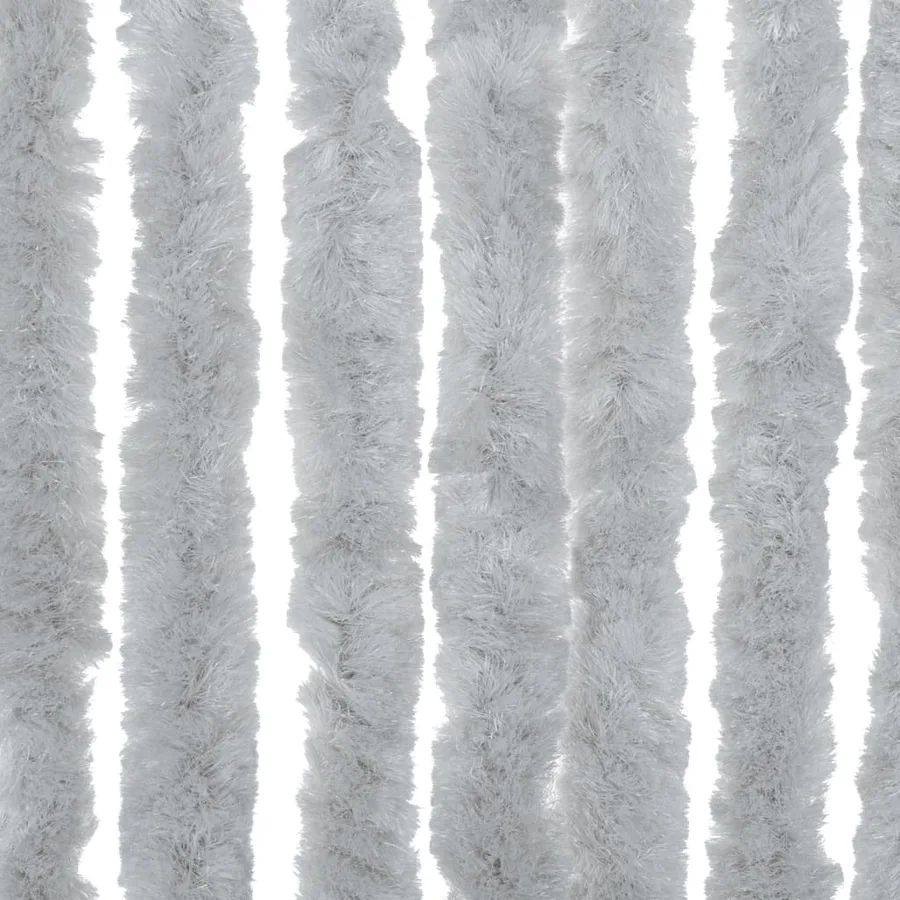 Rideau anti-mouches gris 100x230 cm chenille - 6