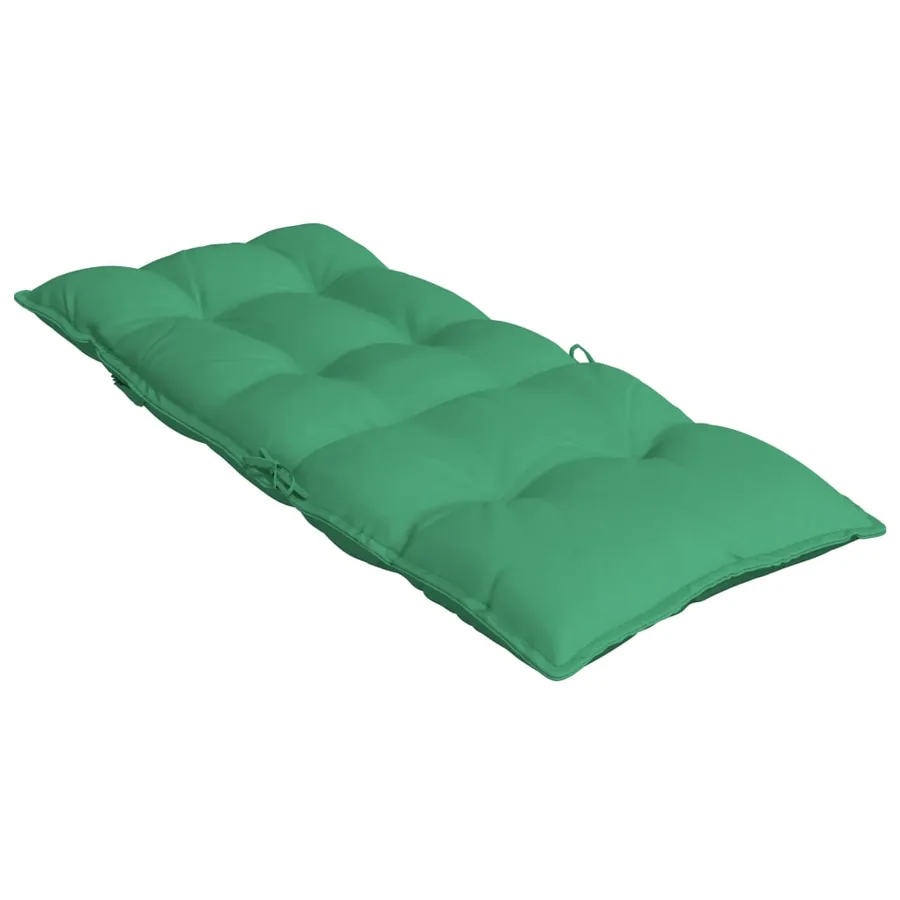 Coussins de chaise à dossier haut lot de 2 vert tissu oxford - 6