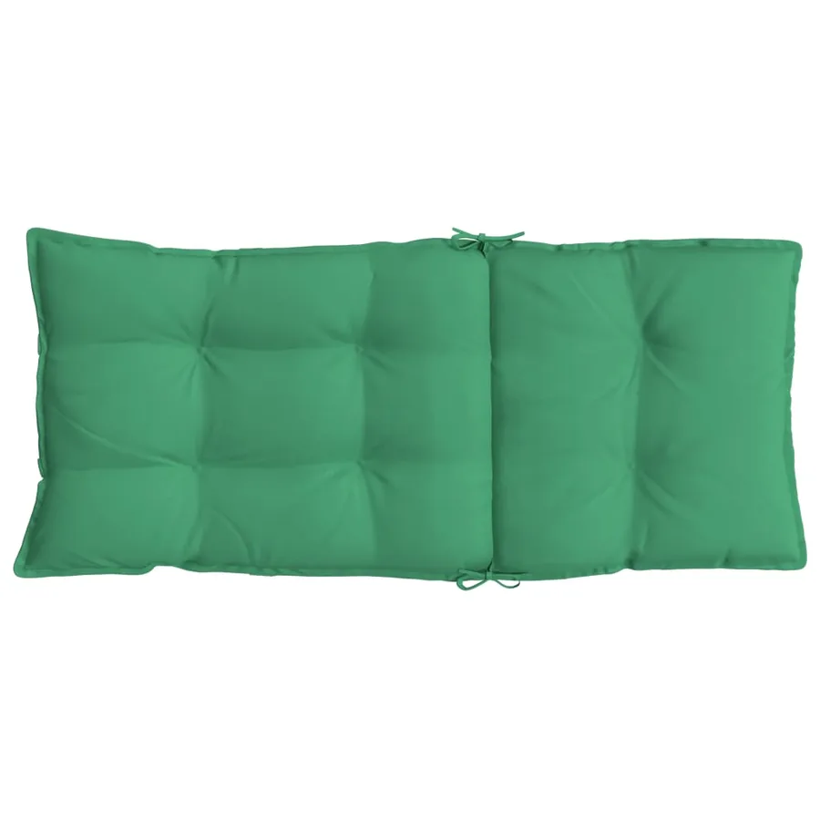 Coussins de chaise à dossier haut lot de 2 vert tissu oxford - 7