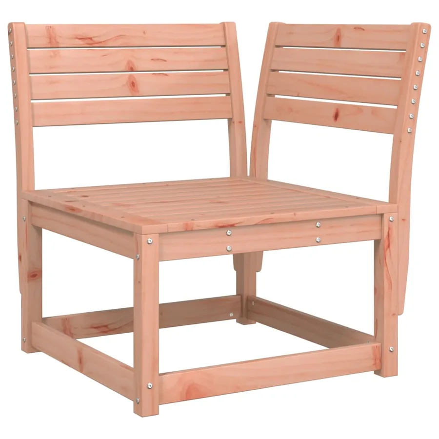 Canapé d'angle de jardin avec coussins bois massif douglas - 4
