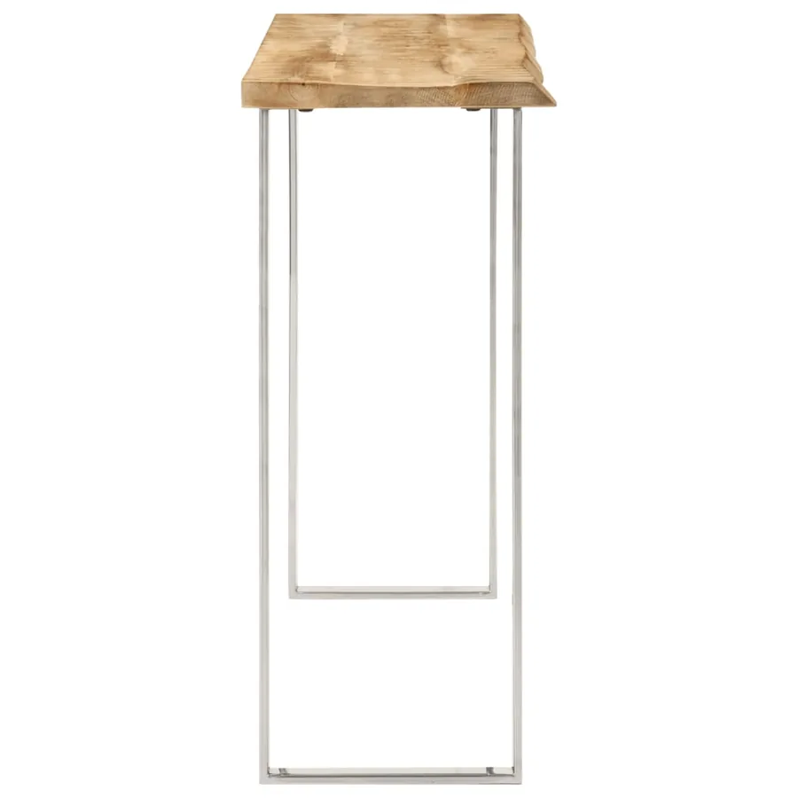 Table console à live edge 105x33x76 cm bois de manguier massif - 3