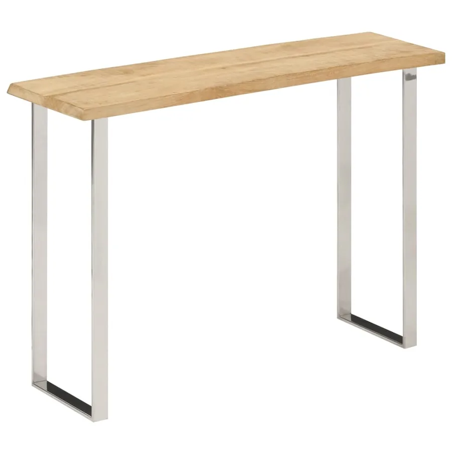 Table console à live edge 105x33x76 cm bois de manguier massif - 4