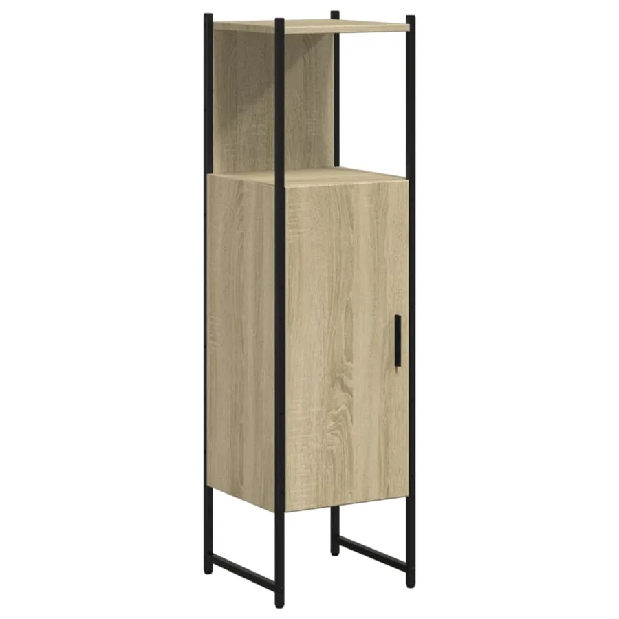 Armoire de salle de bain chêne sonoma 33x33x120,5 cm - 2