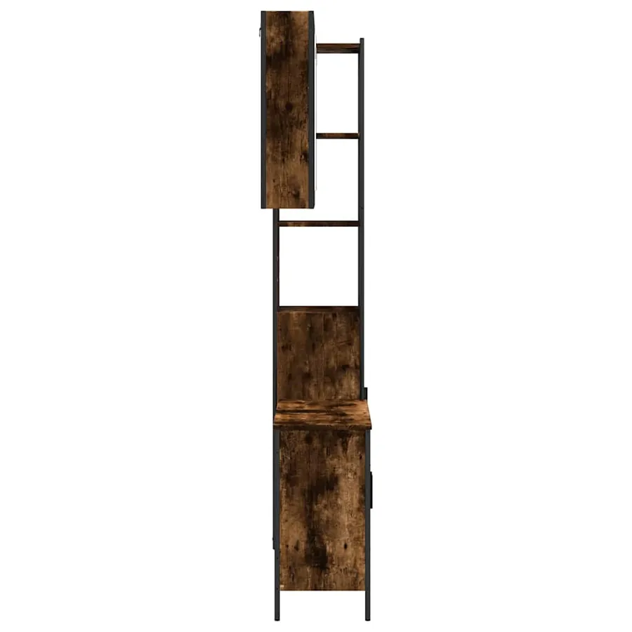 Ensemble d'armoires de salle de bain 3 pcs chêne fumé - 7