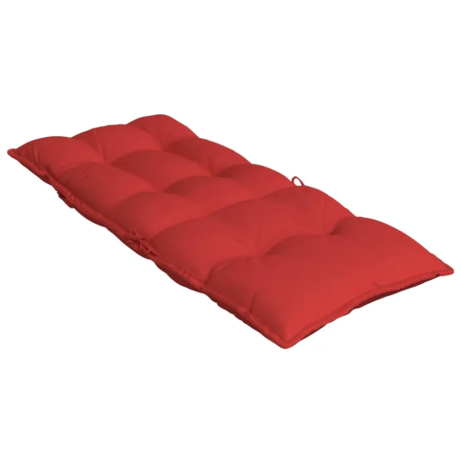 Coussins de chaise à dossier haut lot de 2 rouge tissu oxford - 6