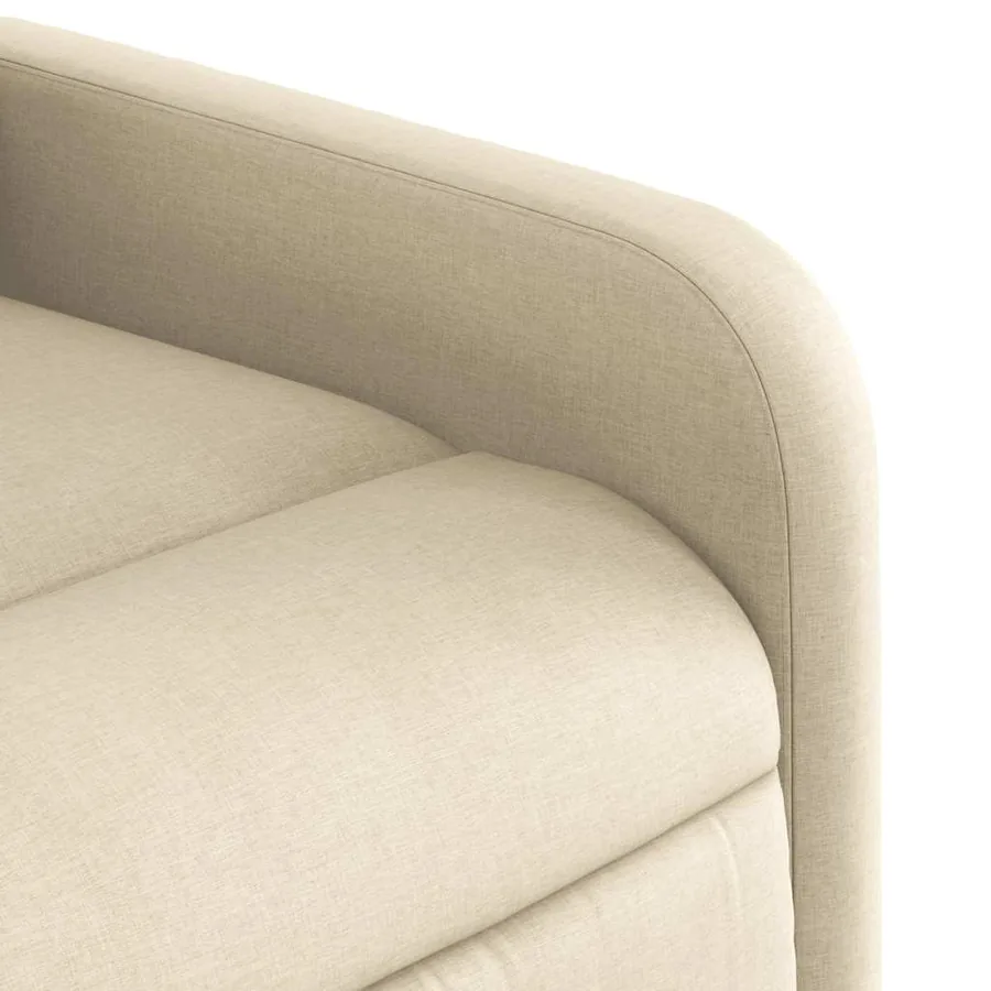 Fauteuil inclinable Crème Tissu - 8