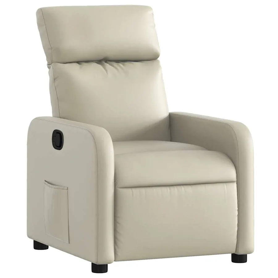 Fauteuil inclinable Crème Similicuir - 2