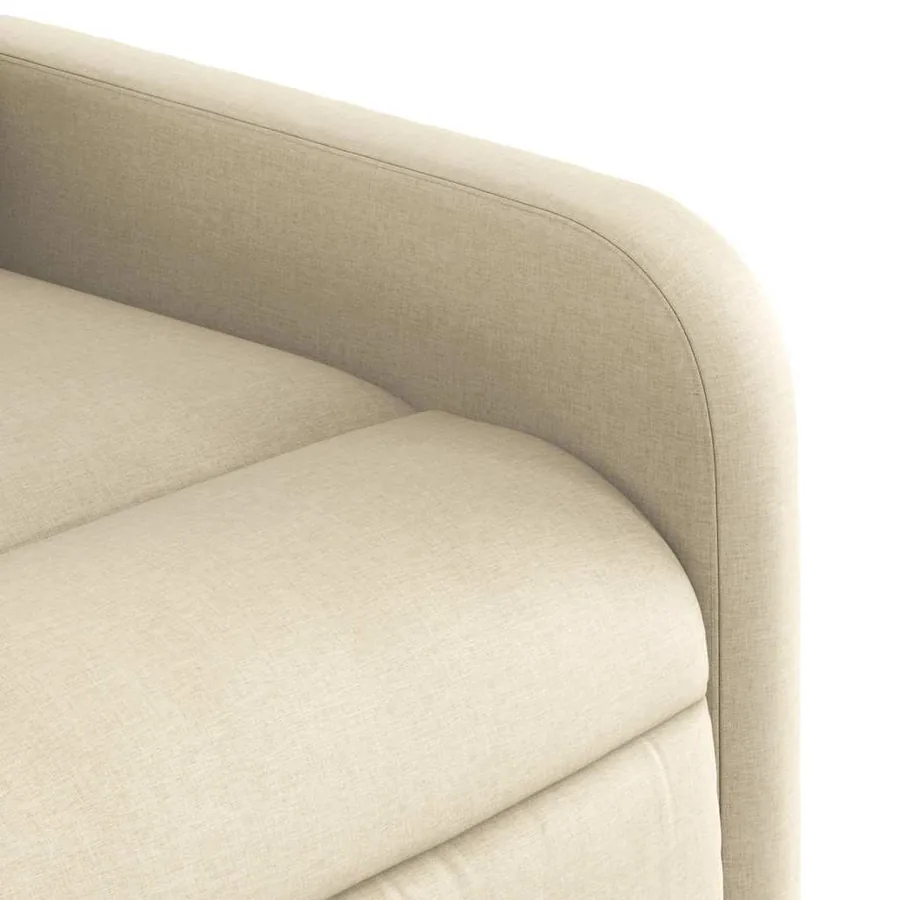 Fauteuil inclinable Crème Tissu - 11
