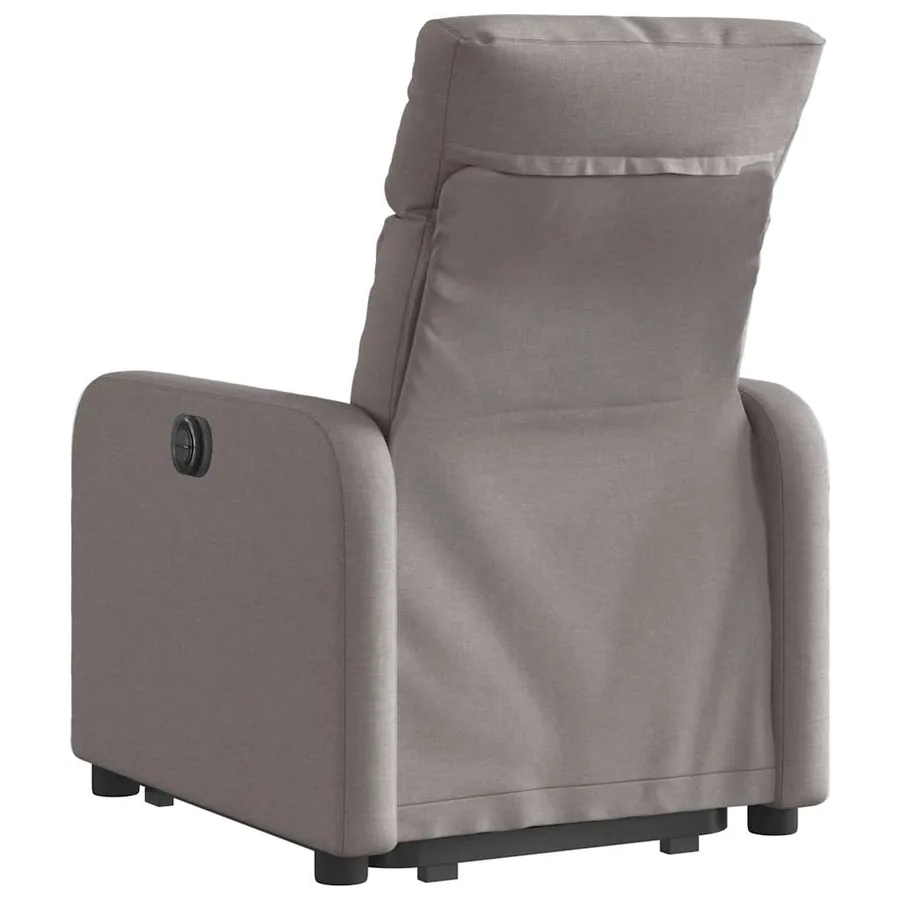 Fauteuil inclinable électrique taupe tissu - 5