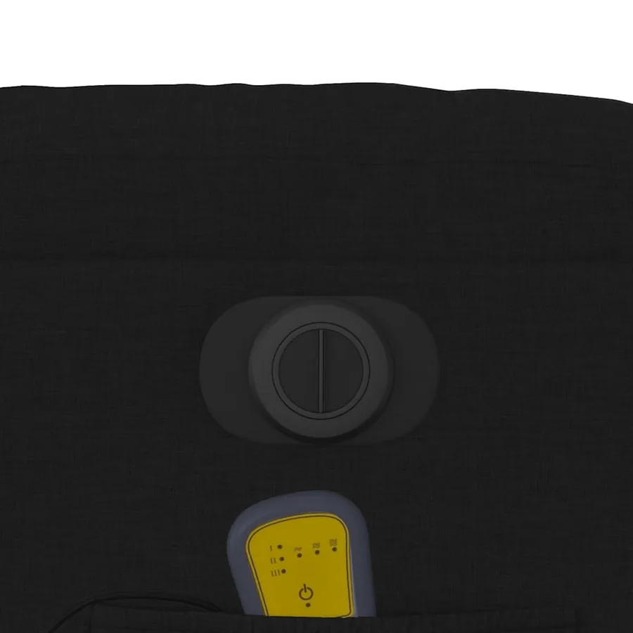Fauteuil inclinable de massage électrique Noir Tissu - 13