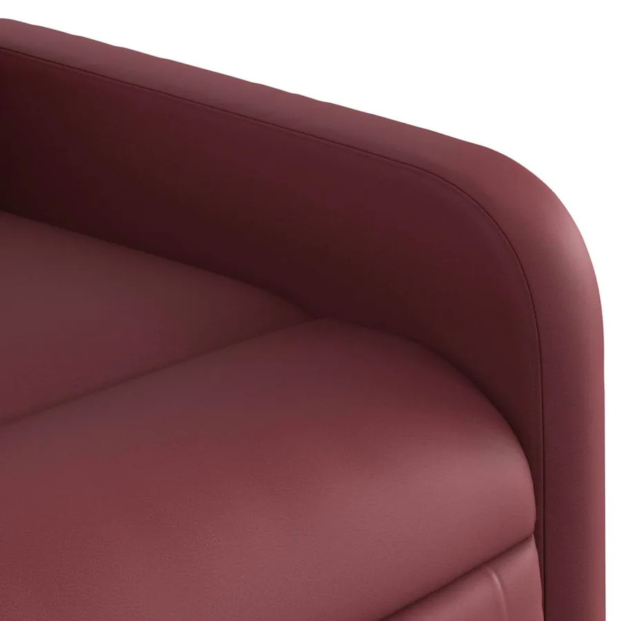 Fauteuil inclinable Rouge bordeaux Similicuir - 11