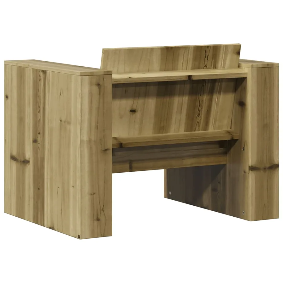 Canapé de jardin 79x60x62 cm bois de pin imprégné - 6