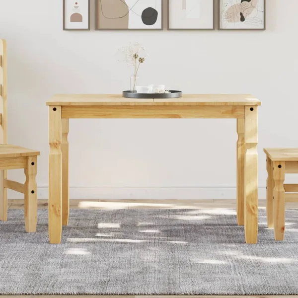 Table à manger Corona 112x60x75 cm bois massif de pin