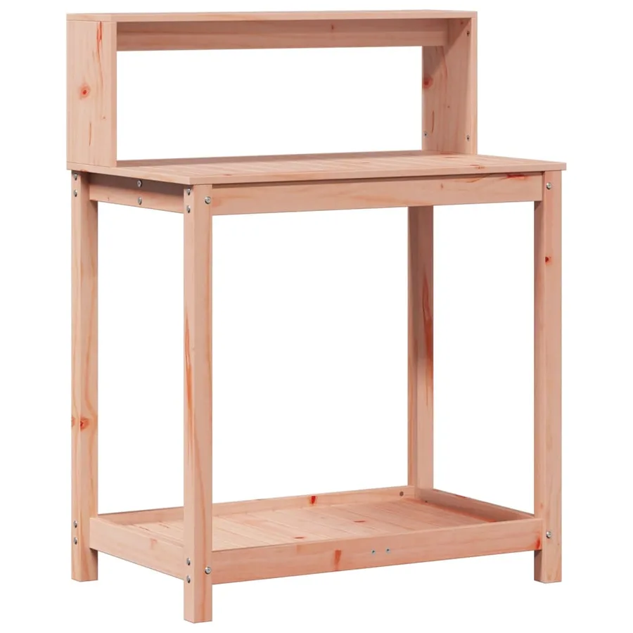 Table de rempotage avec étagères bois massif de douglas - 2
