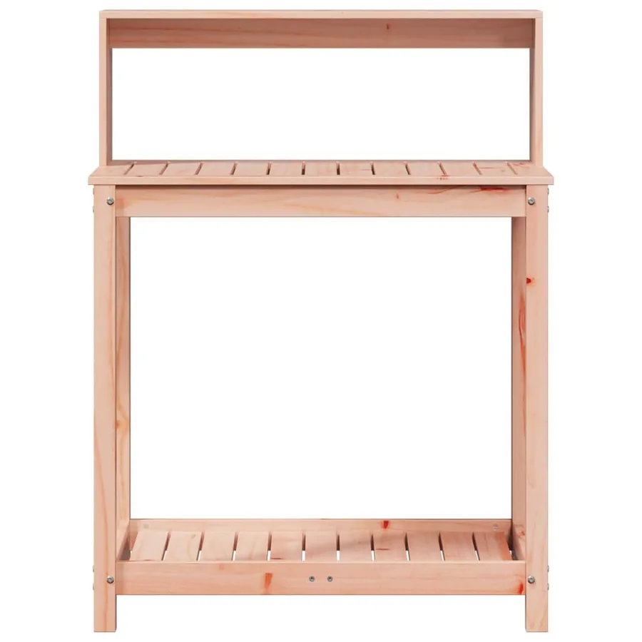 Table de rempotage avec étagères bois massif de douglas - 5