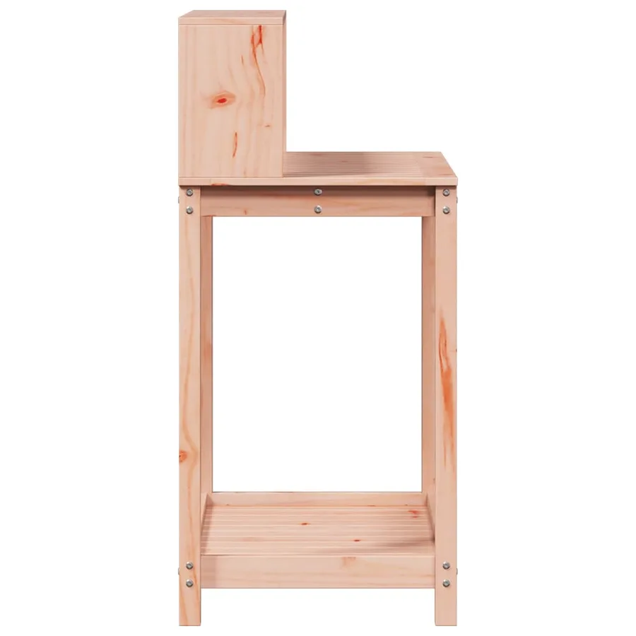 Table de rempotage avec étagères bois massif de douglas - 6