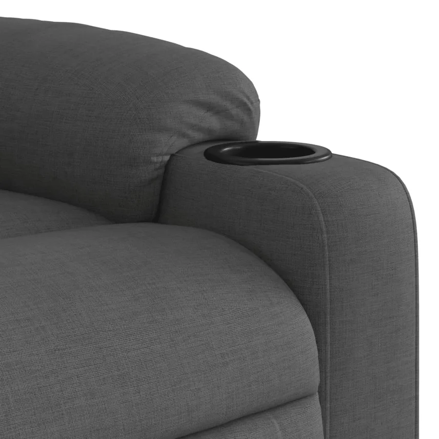 Fauteuil inclinable électrique Gris foncé Tissu - 11
