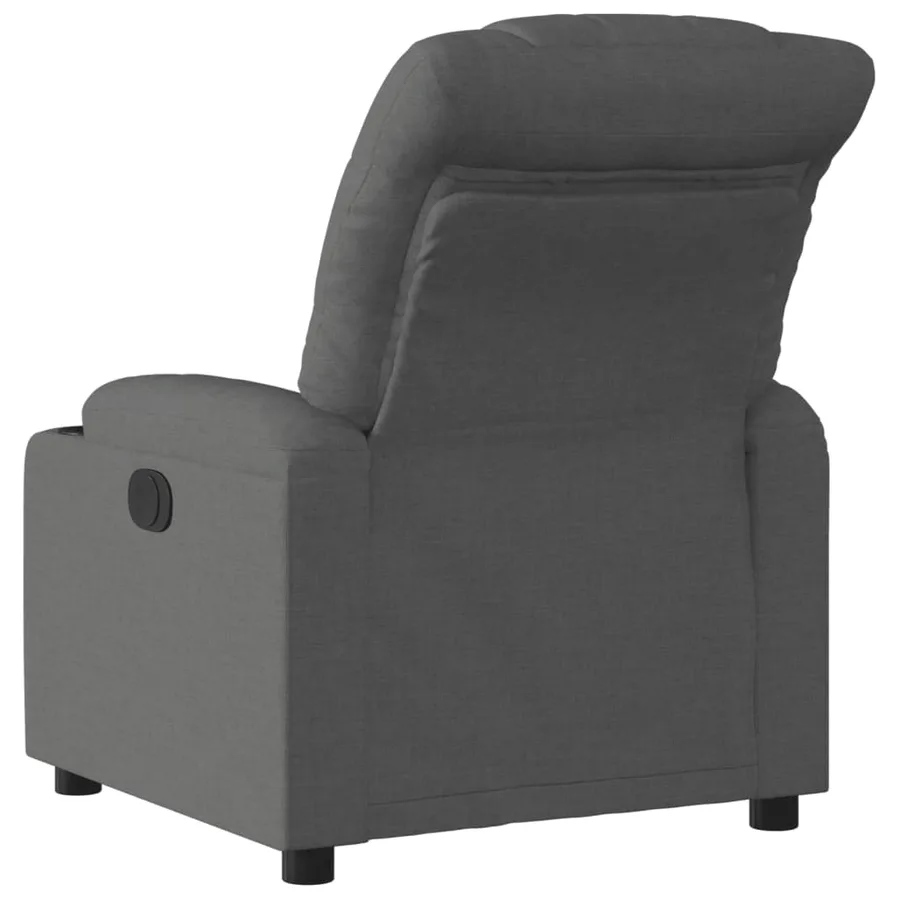 Fauteuil inclinable électrique Gris foncé Tissu - 5