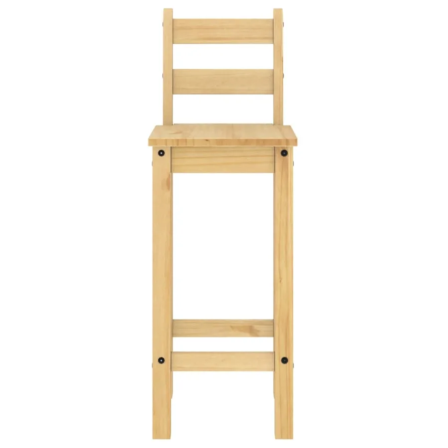 Ensemble de bar 5 pcs Bois de pin massif - 6