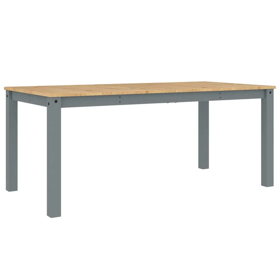 Table à manger PANAMA gris 180x90x75 cm bois massif de pin - 6