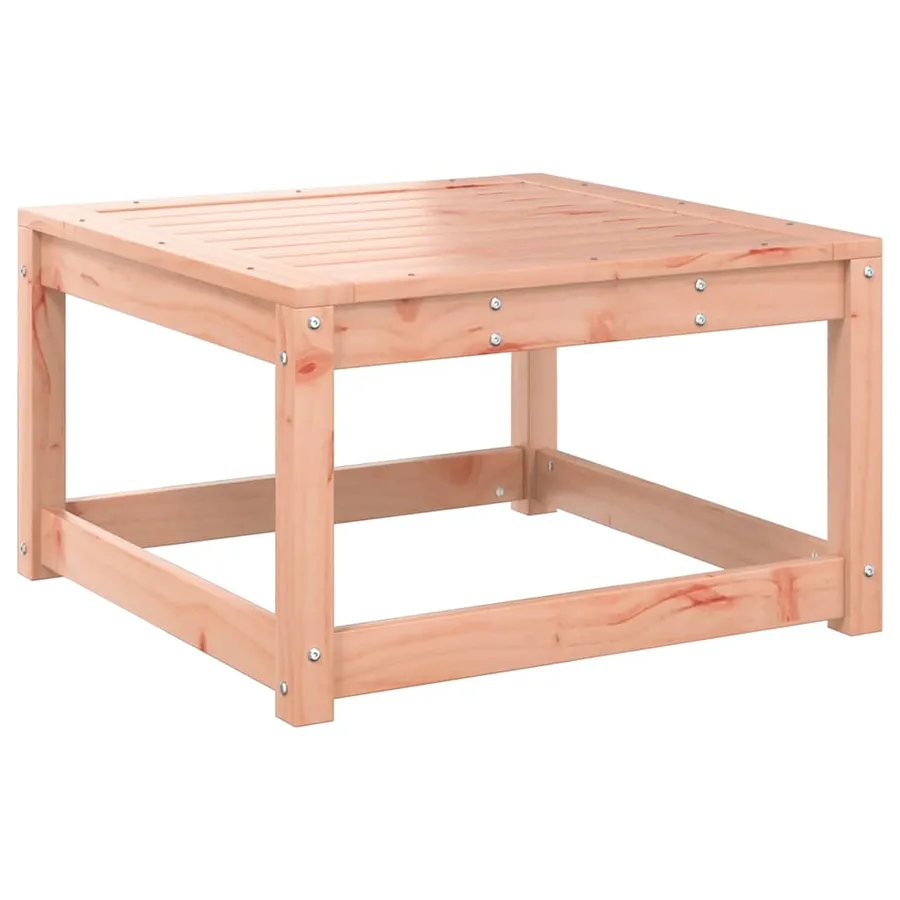 Repose-pied de jardin avec coussins bois massif douglas - 4