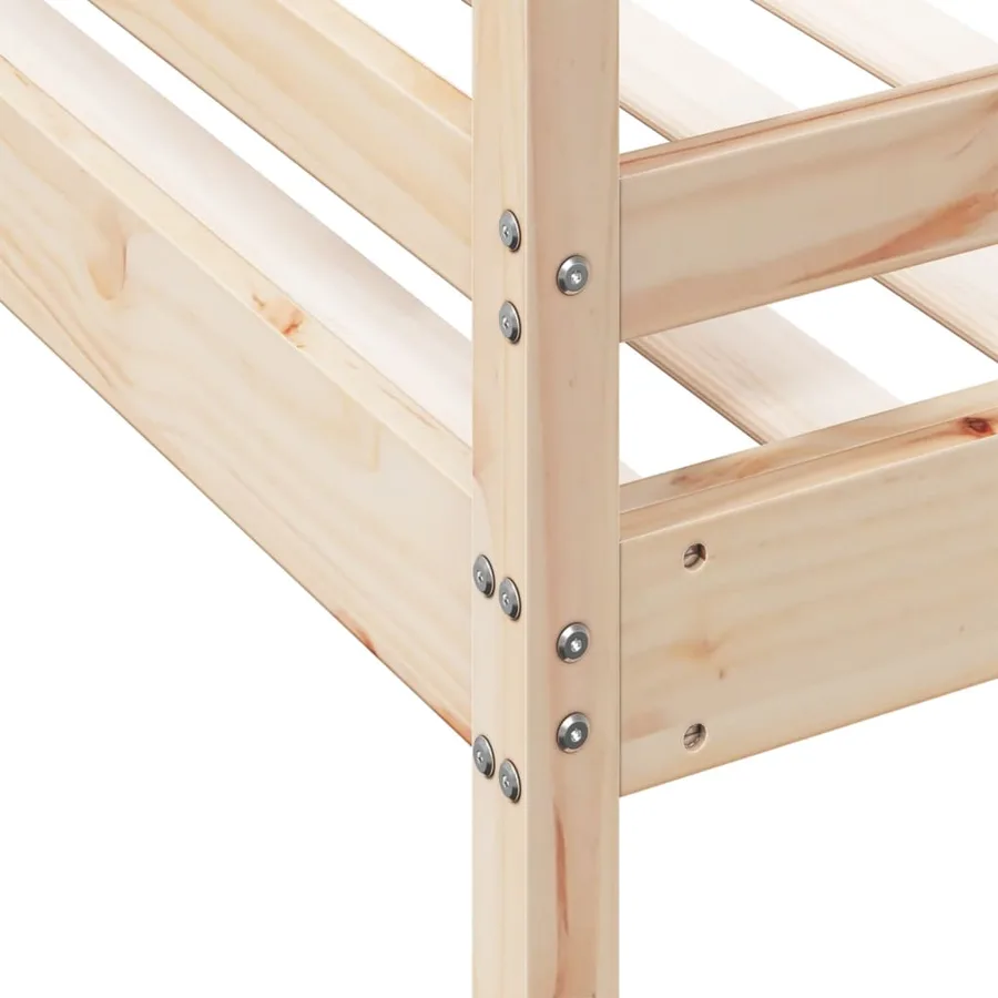 Lit superposé sans matelas 80x200/120x200 cm bois massif - 7